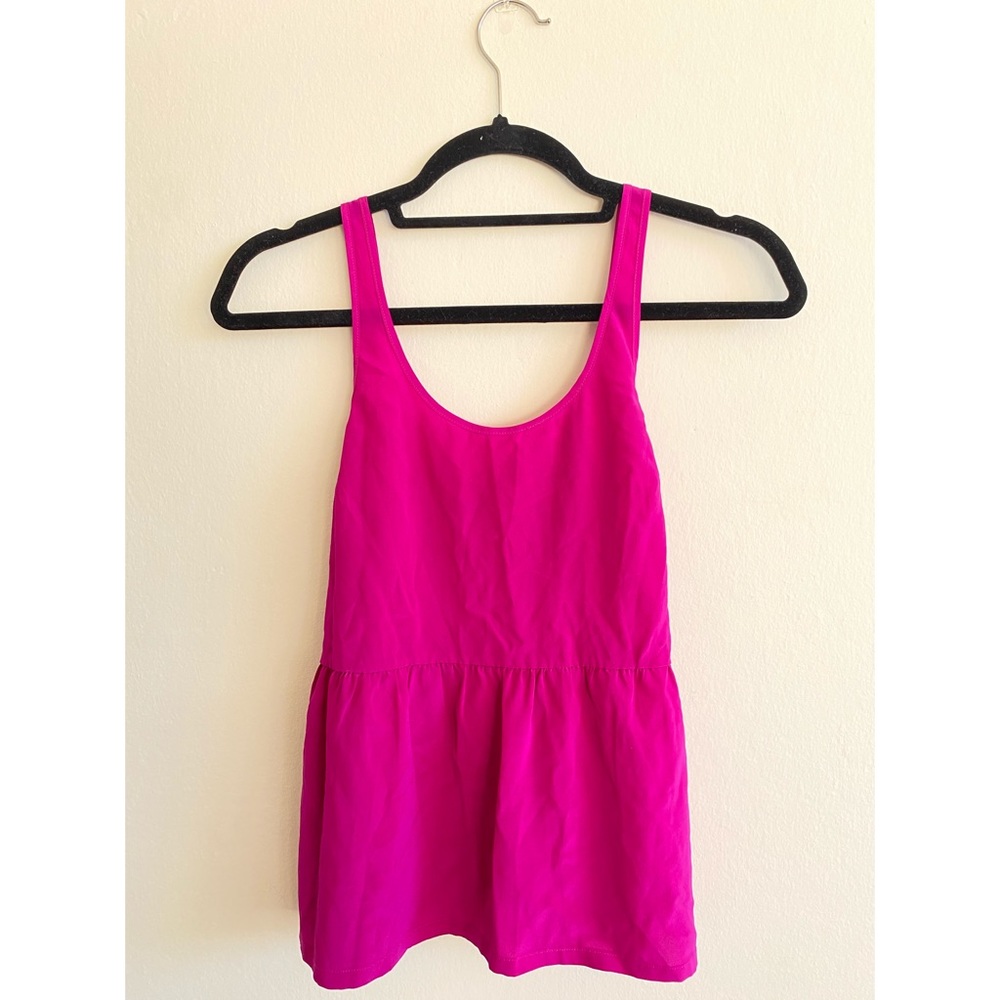 bella luxx los angeles shirrex peplum silk top